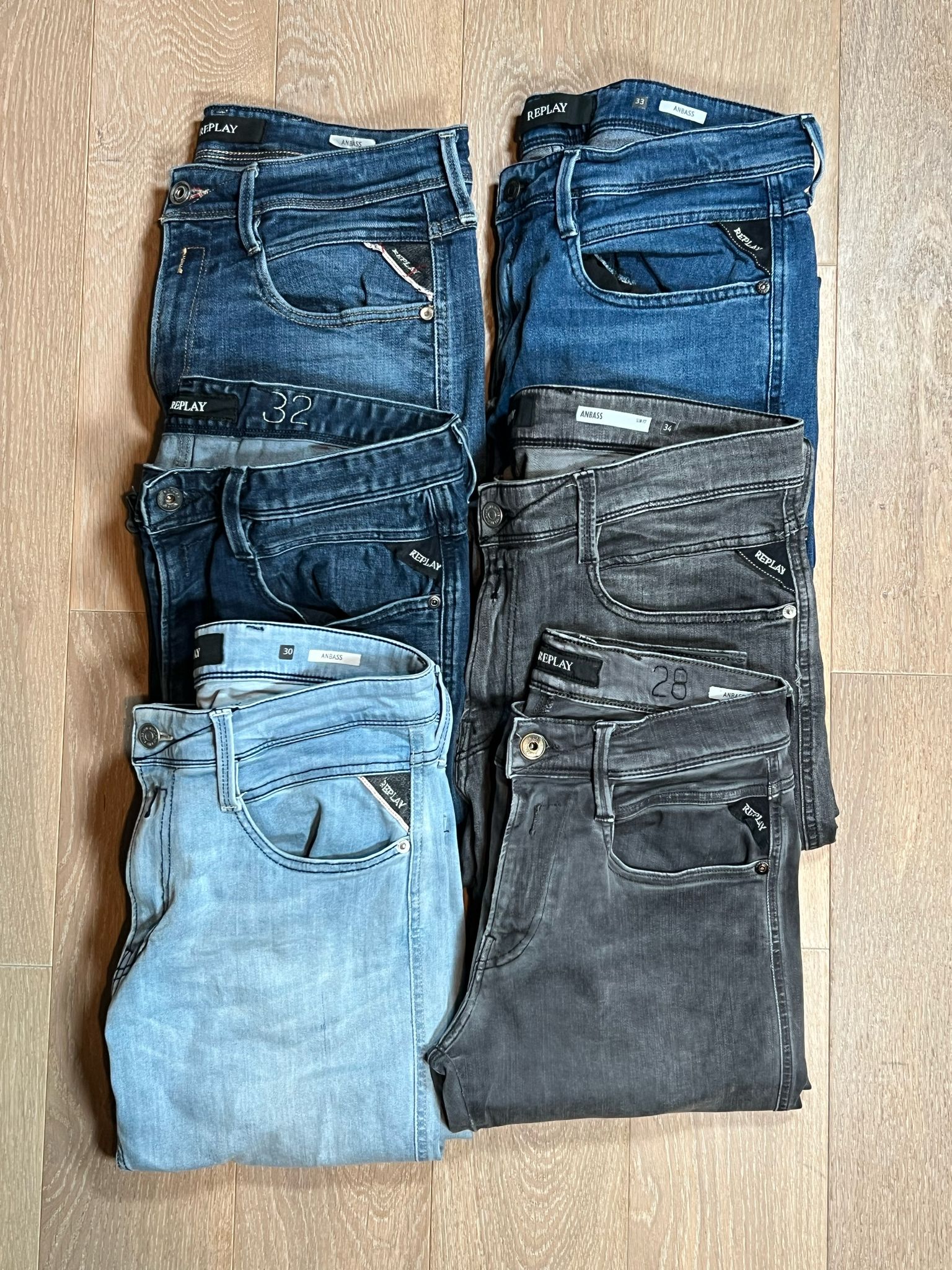 Replay Anbass Jeans Bulk x6