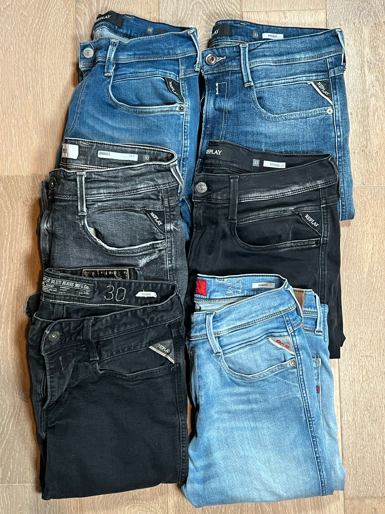 Replay Anbass Jeans Bulk x6