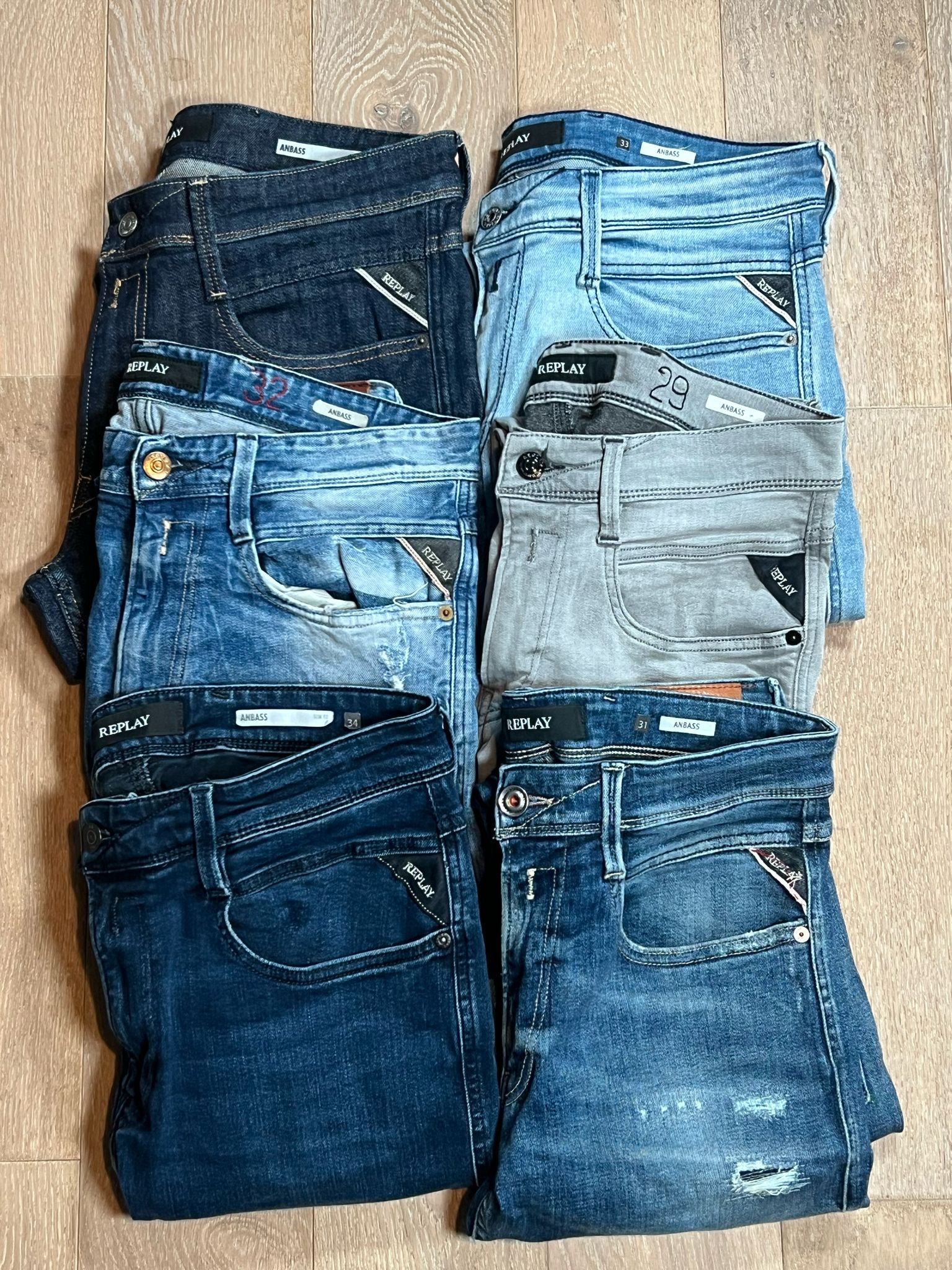 Replay Anbass Jeans Bulk x6
