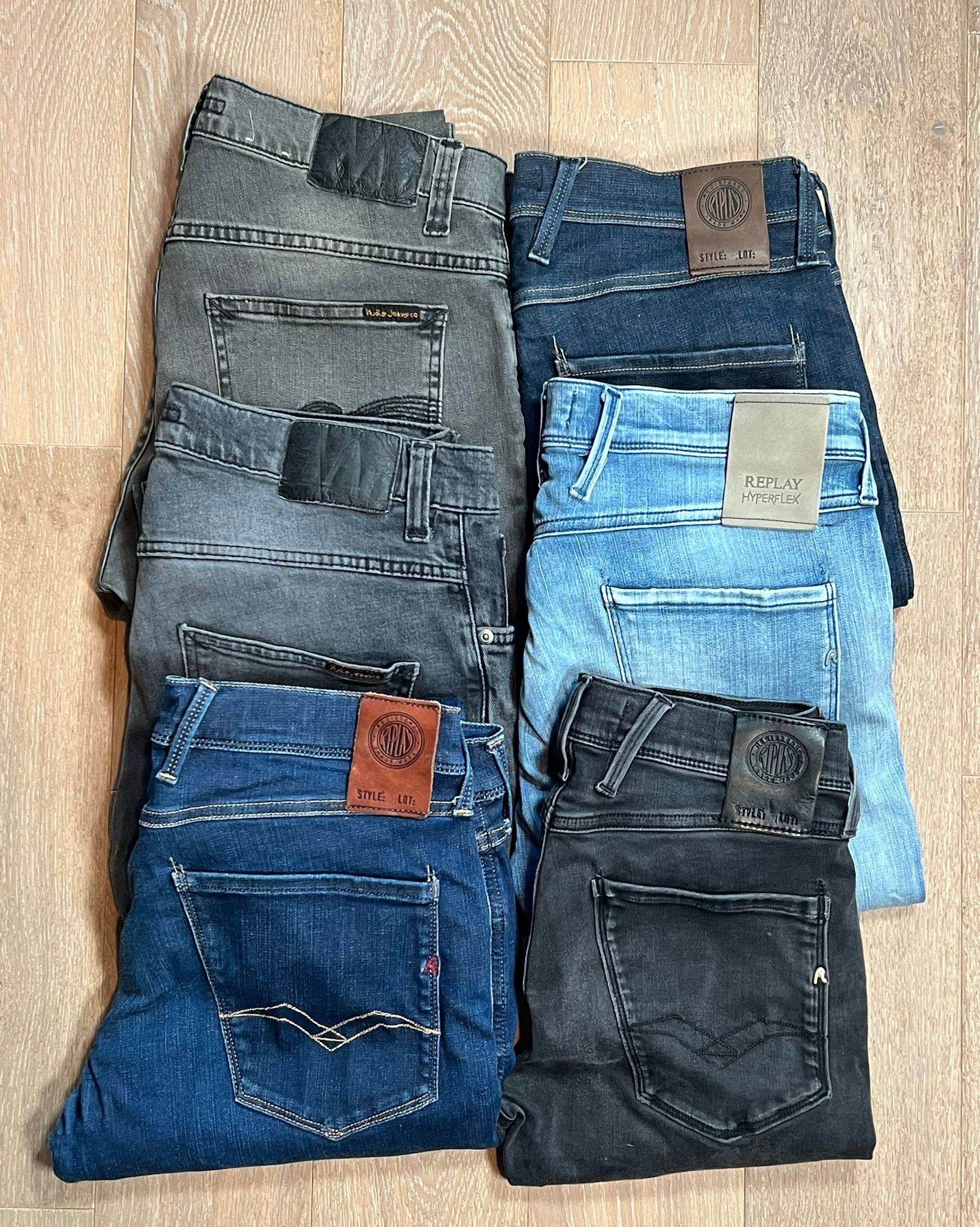 Replay Anbass & Nudie Jeans Bulk x6