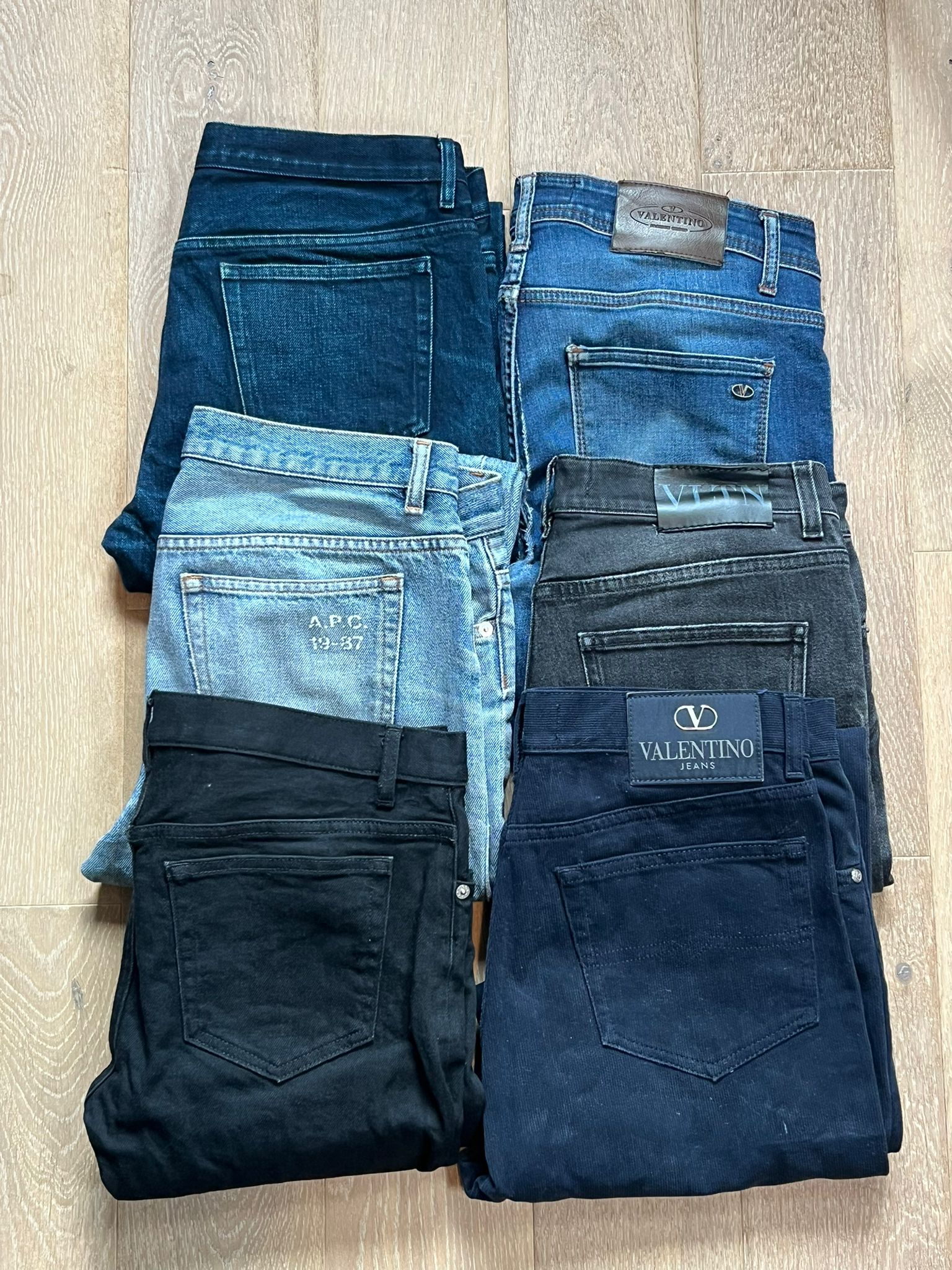 A.P.C & Valentino Jeans Bulk x6