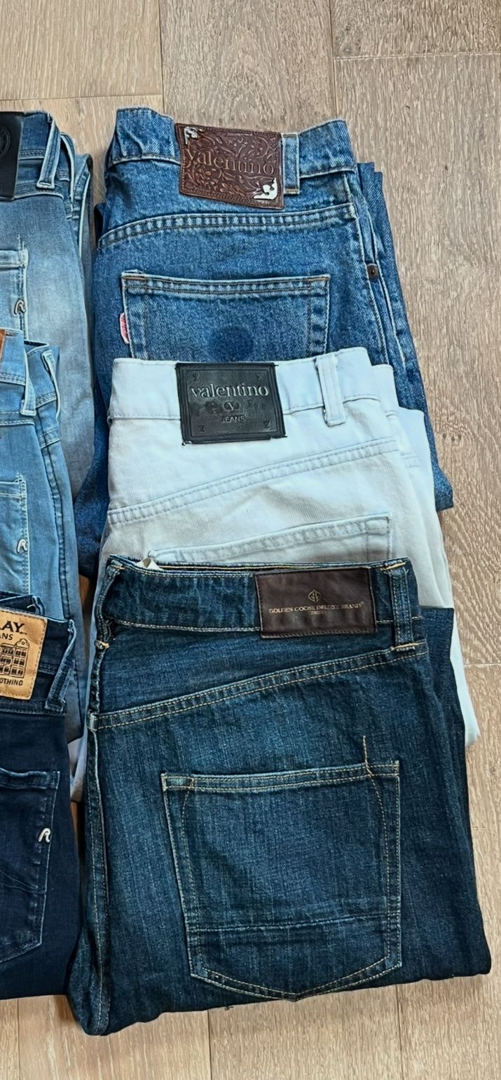 Replay Anbass, Valentino, Golden Goose Jeans Bulk x6