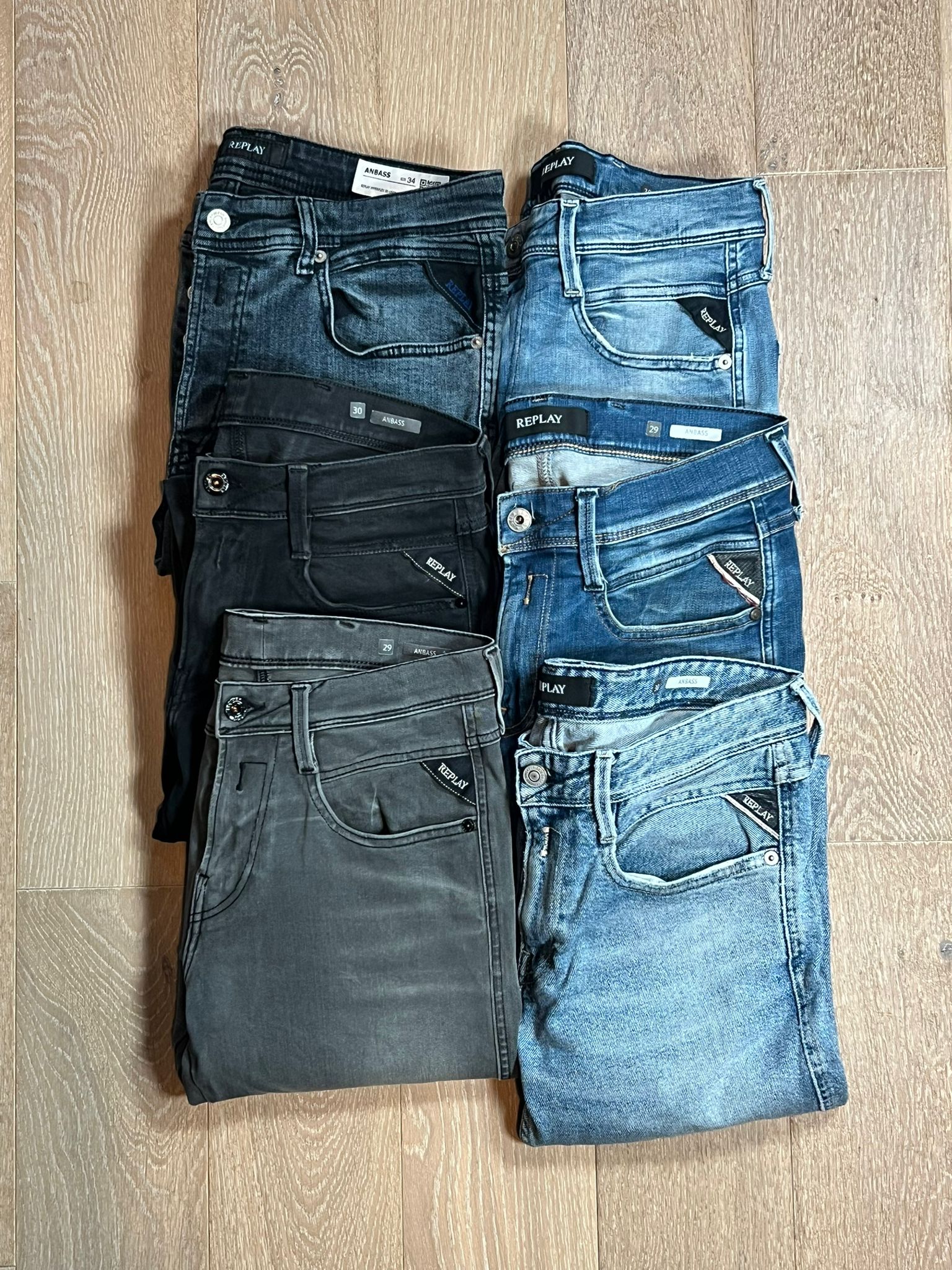 Replay Anbass Jeans Bulk x6