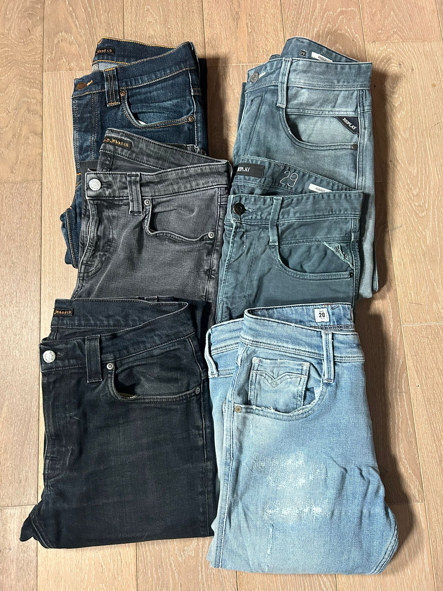 Replay Anbass / Nudie Jeans Bulk x6