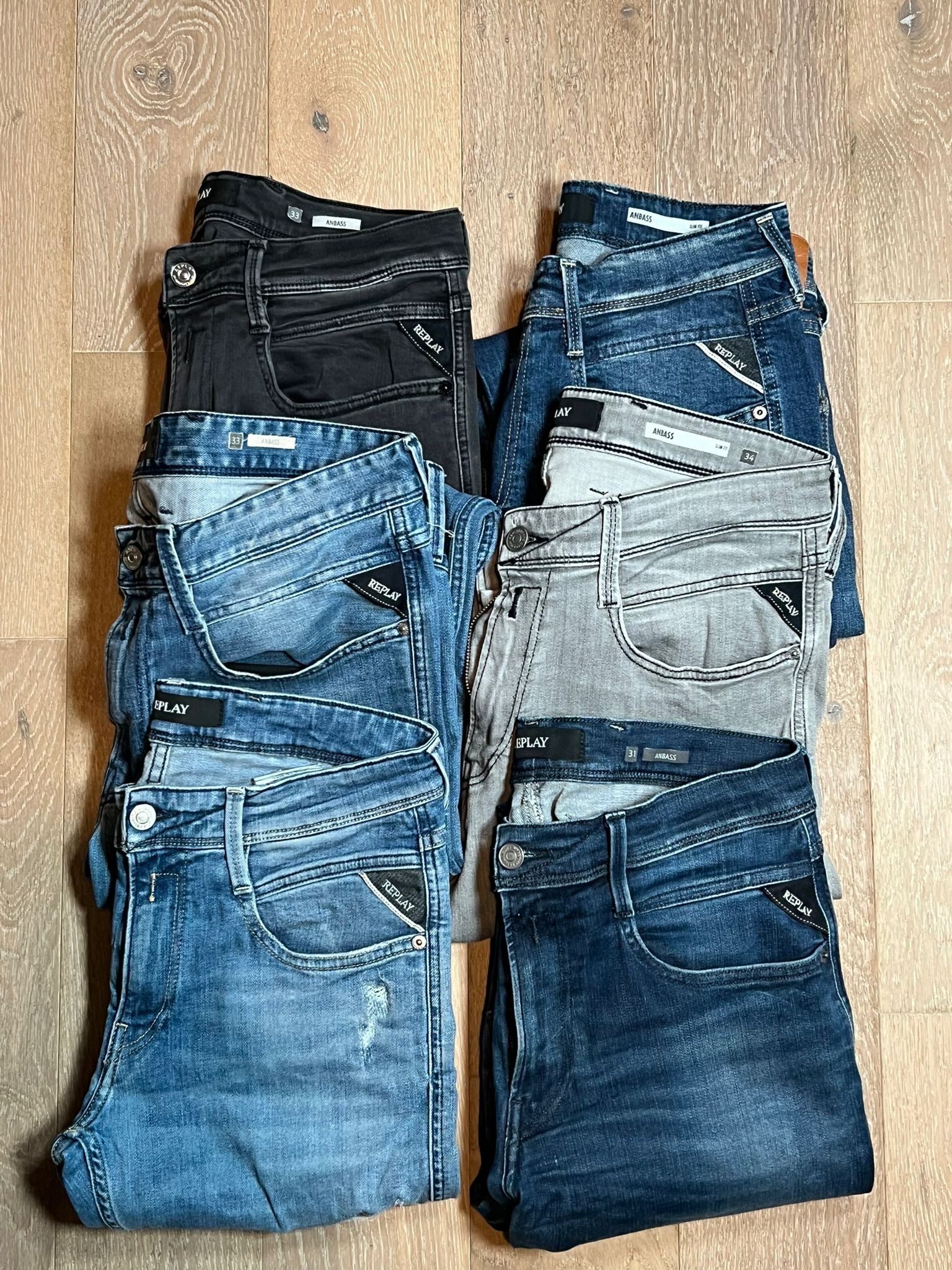 Replay Anbass Jeans Bulk x6