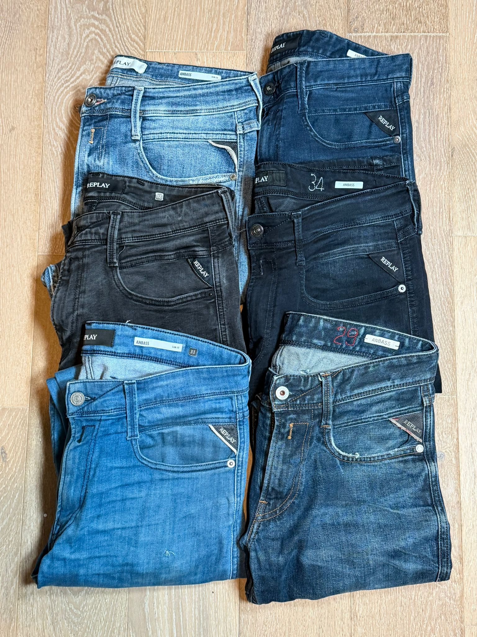 Replay Anbass Jeans Bulk x6