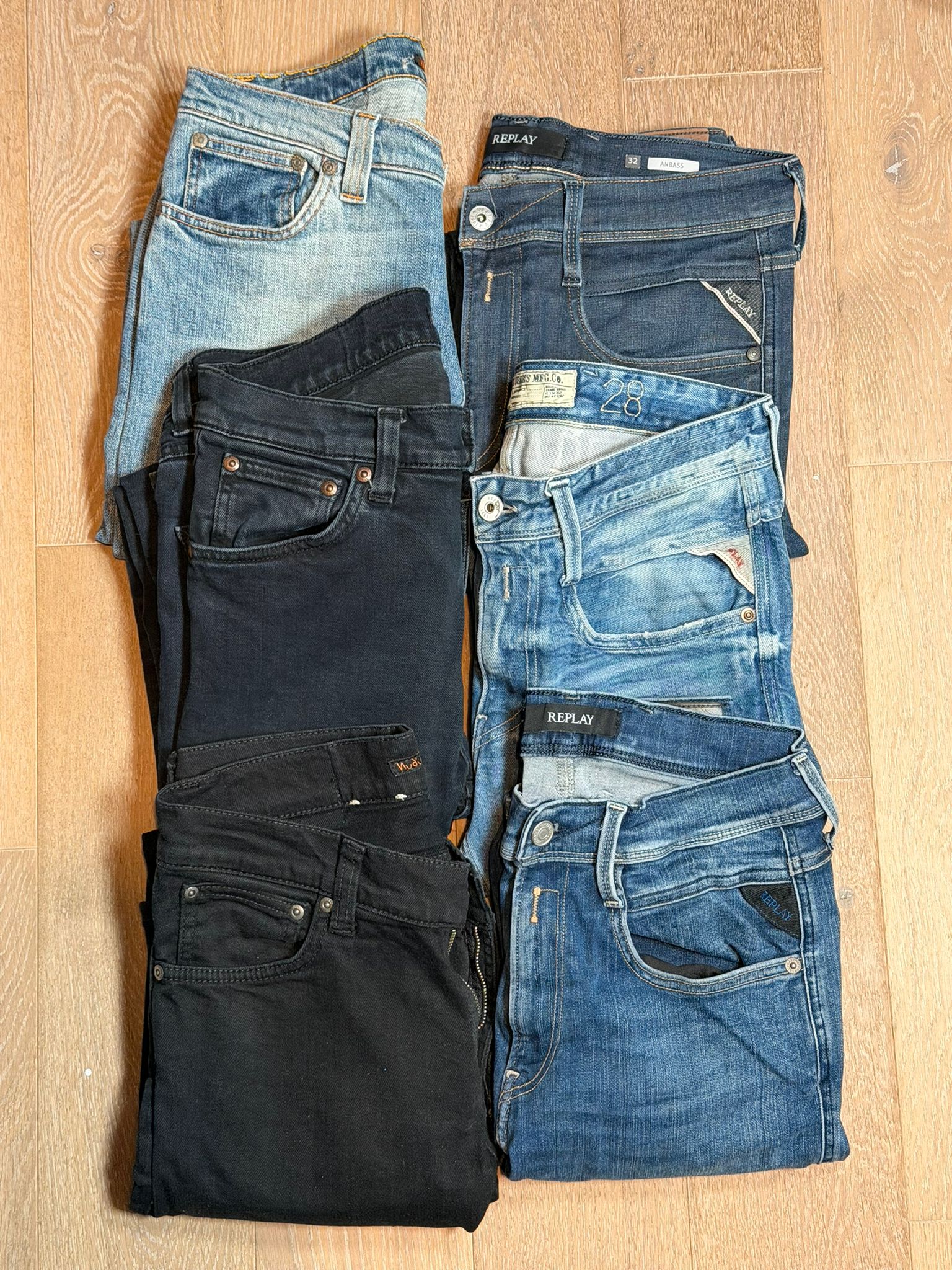 Replay Anbass / Nudie Jeans Bulk x6
