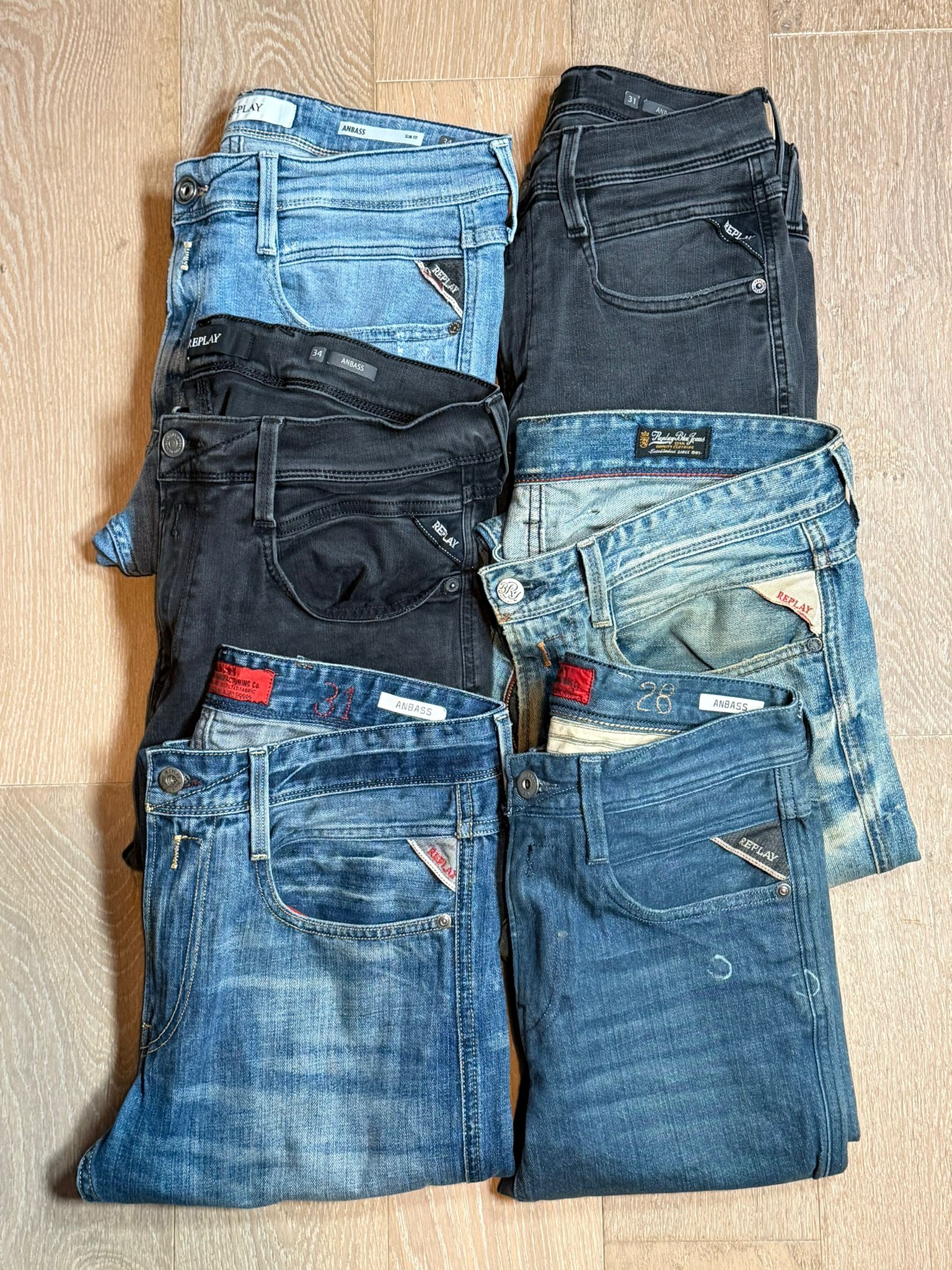 Replay Jeans Bulk x6