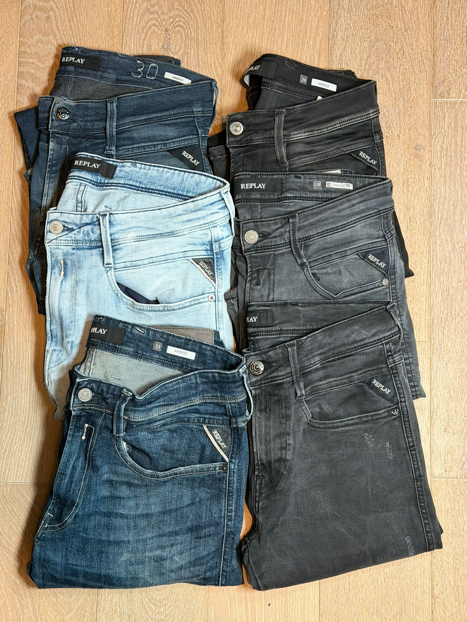 REPLAY JEANS BULK X6