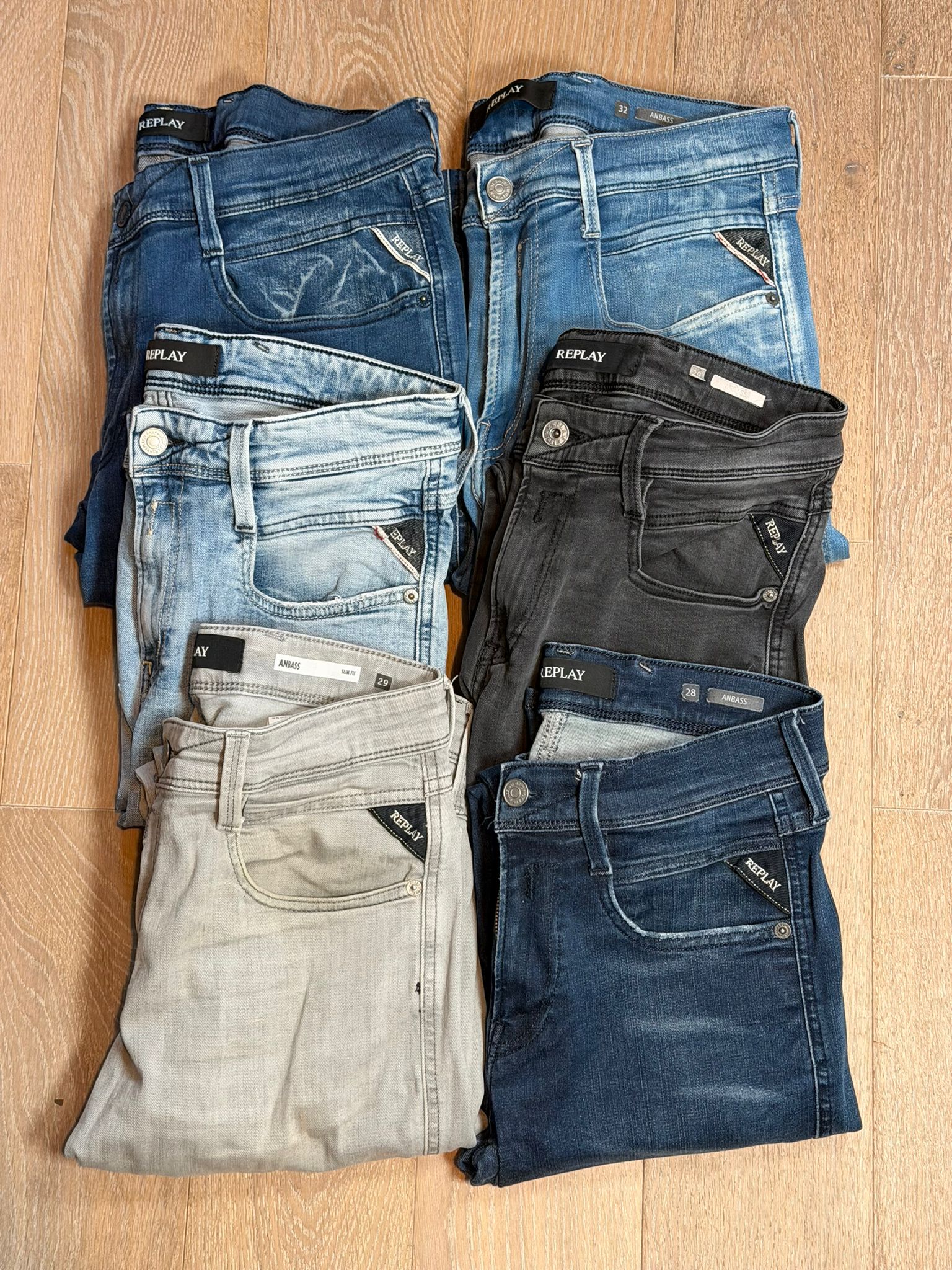 Replay Anbass Jeans Bulk x6