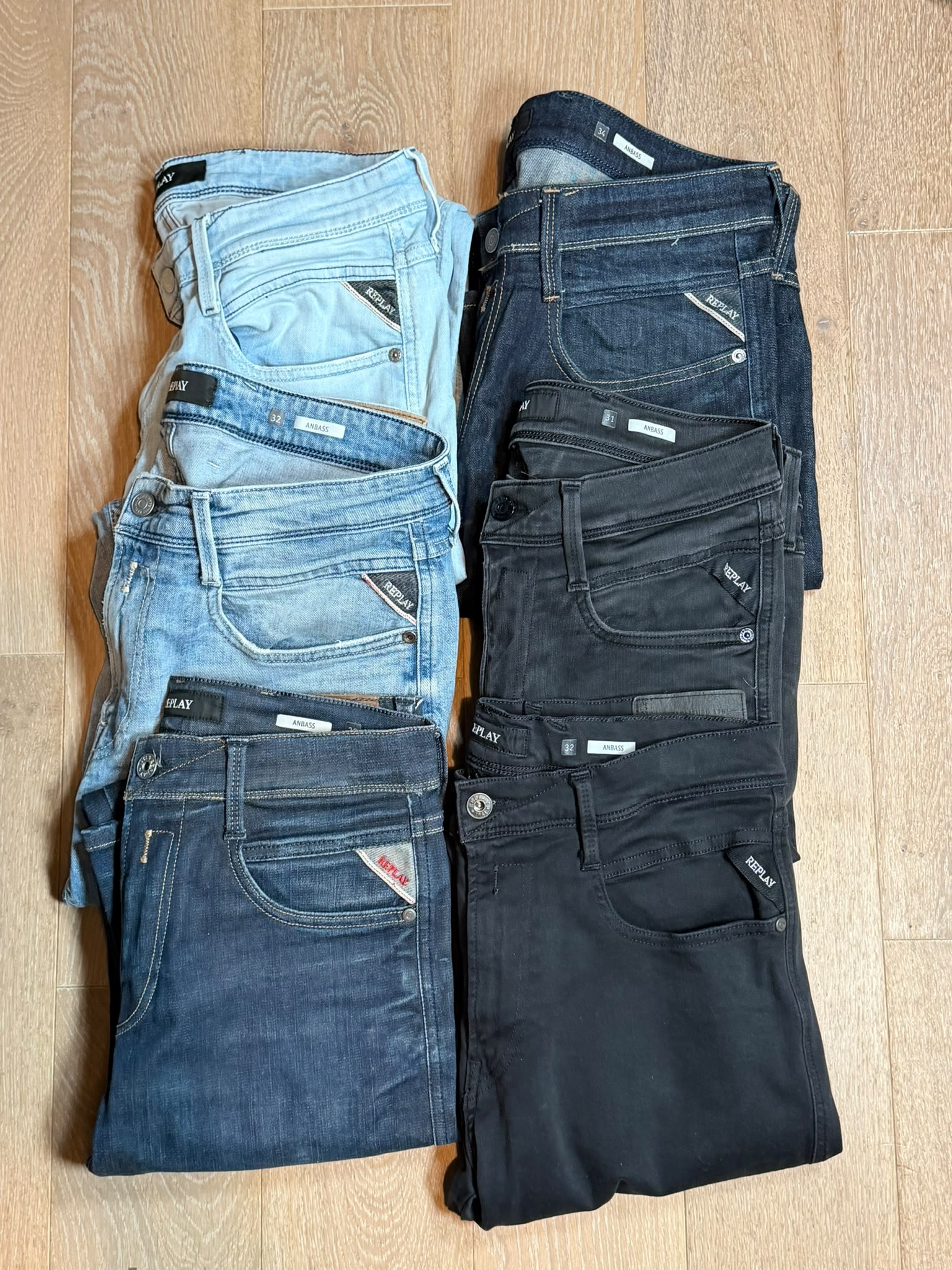 Replay Anbass Jeans Bulk x6