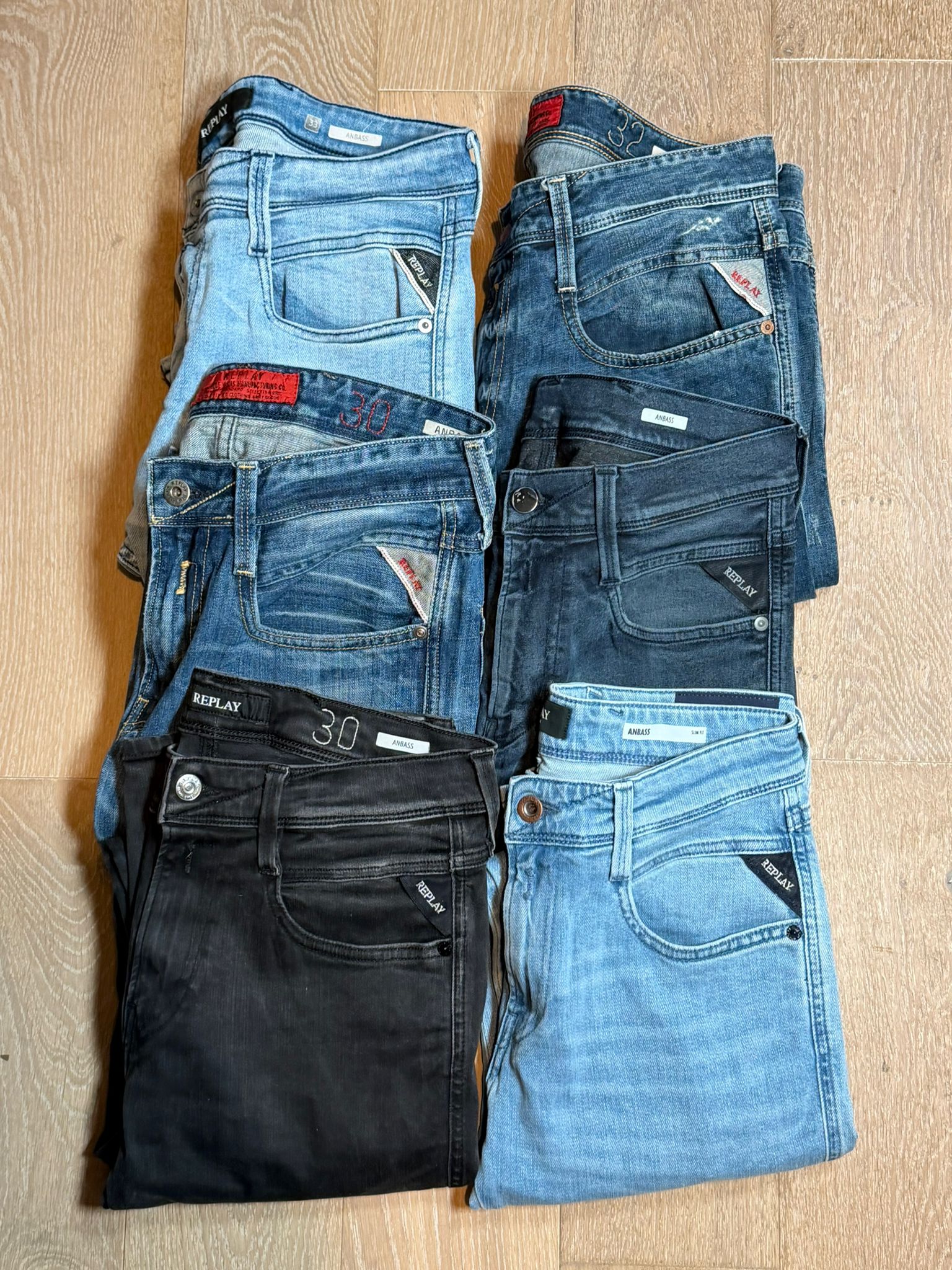 Replay Anbass Jeans Bulk x6