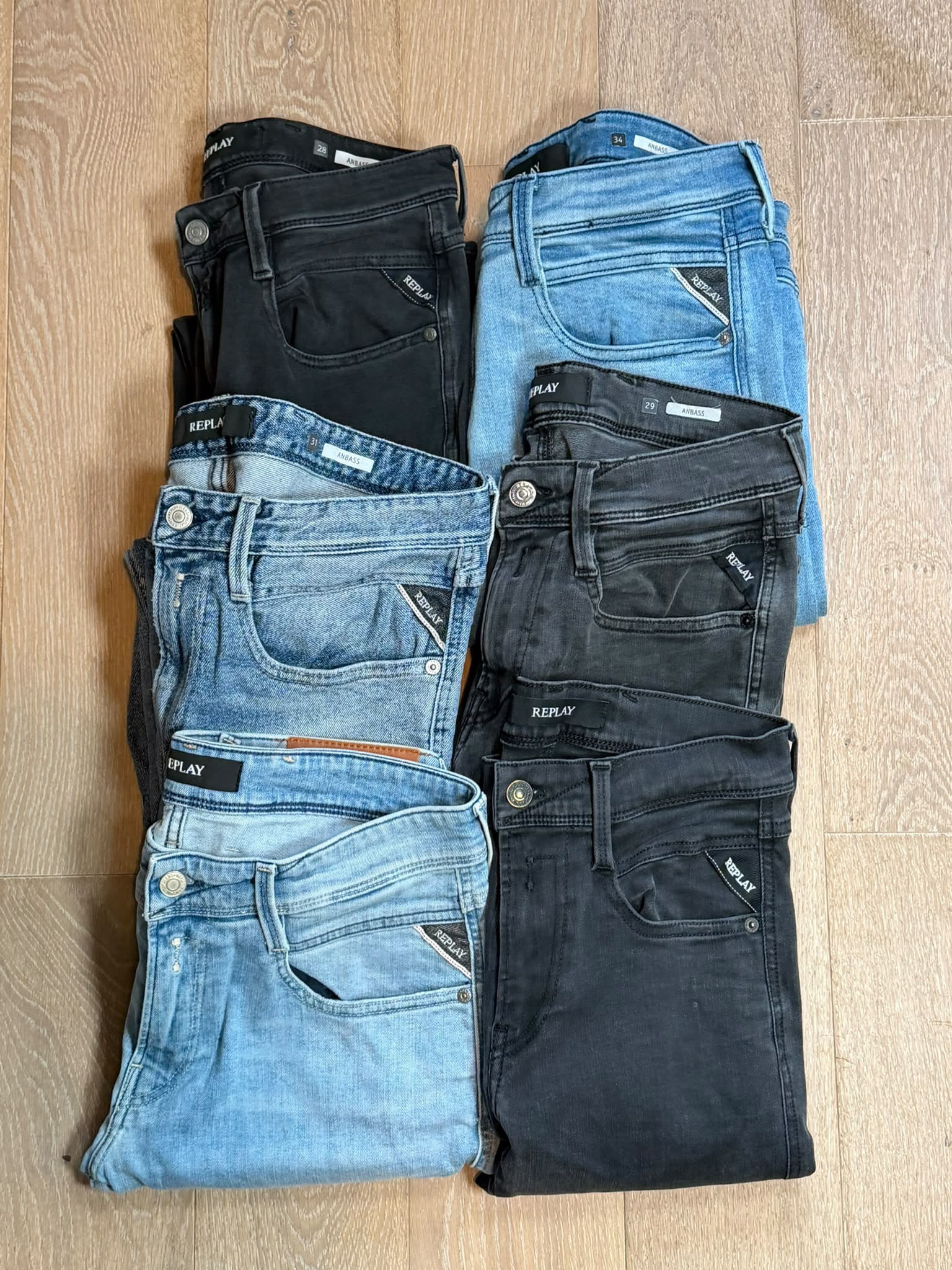 Replay Anbass Jeans Bulk x6