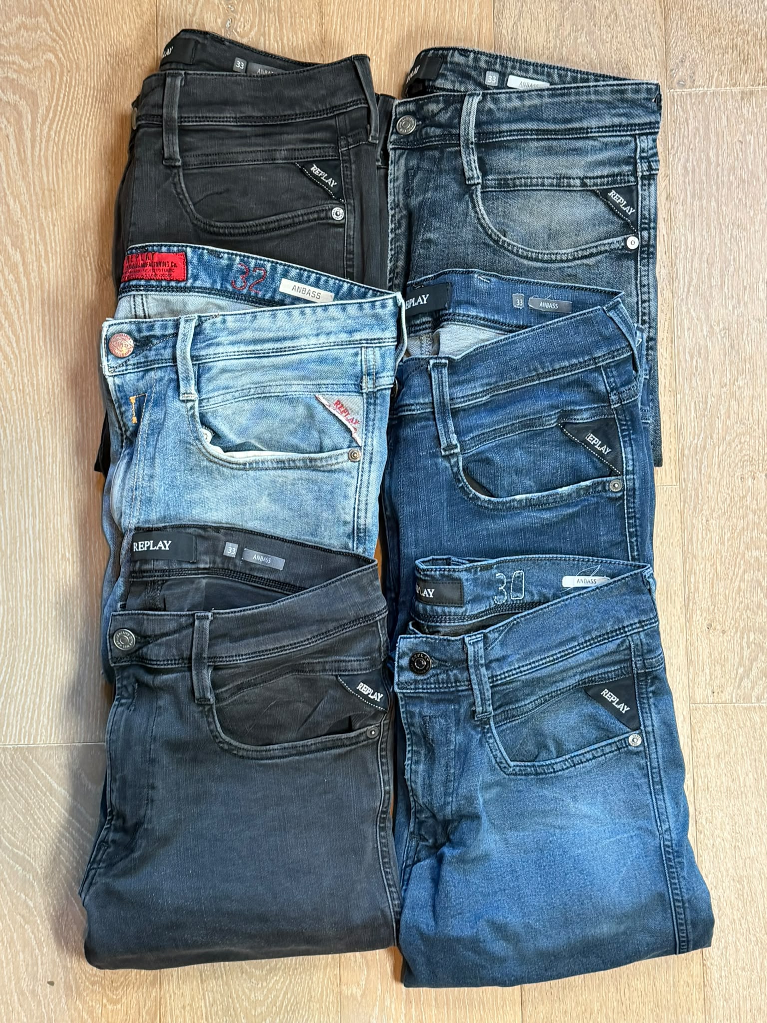 Replay Anbass Jeans Bulk x6
