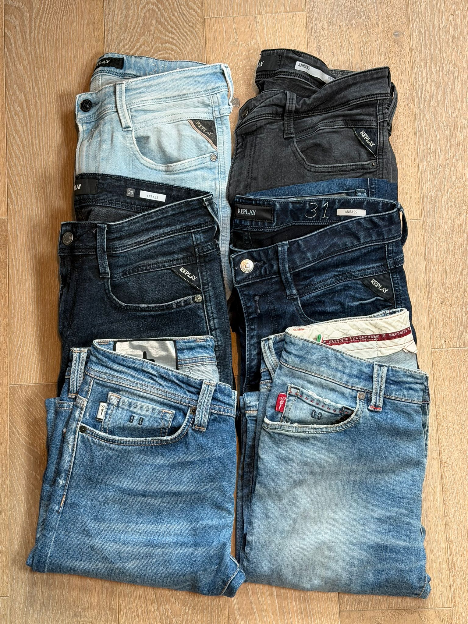 Replay Abases Jeans Bulk x6