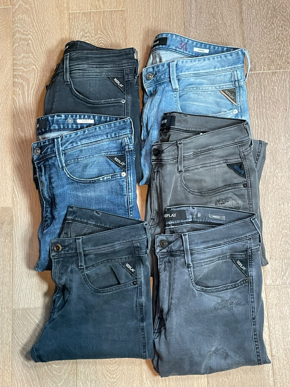 Replay Anbass Jeans Bulk x6