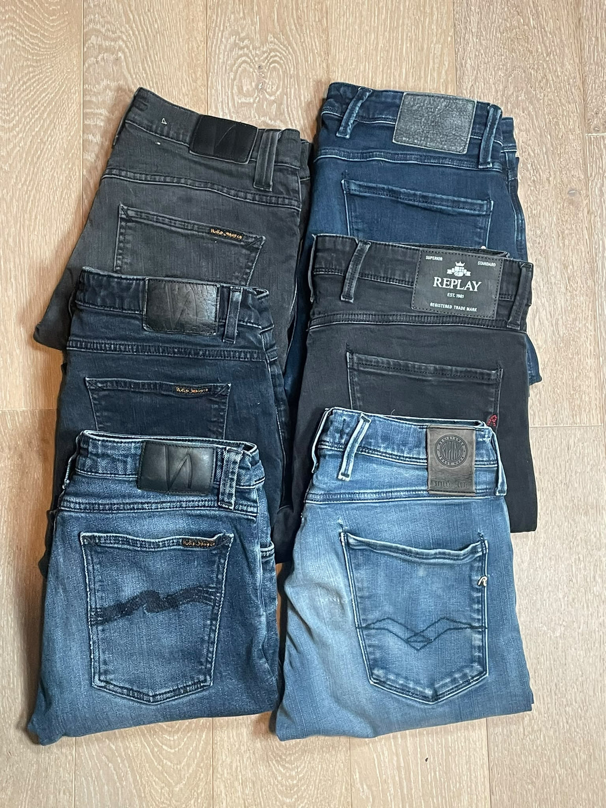 Replay Anbass & Nudie Jeans bulk x6