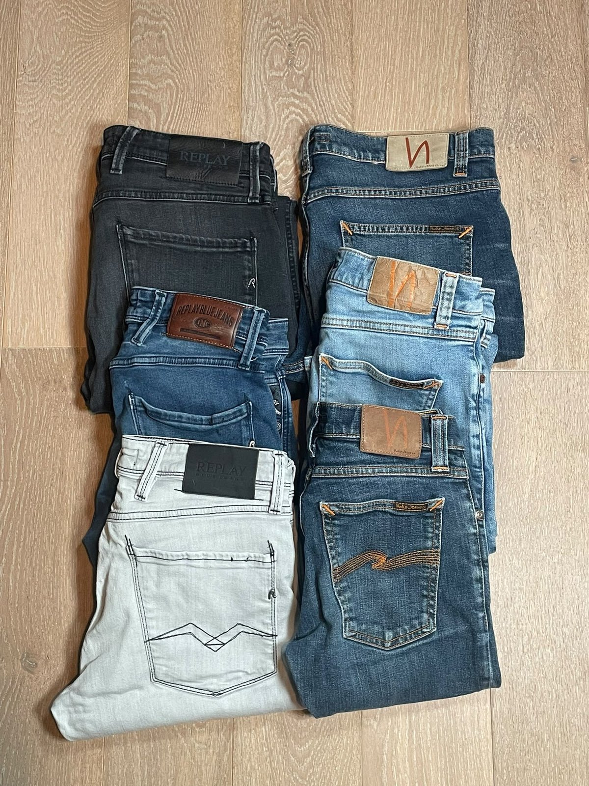 Replay Anbass & Nudie Jeans bulk x6