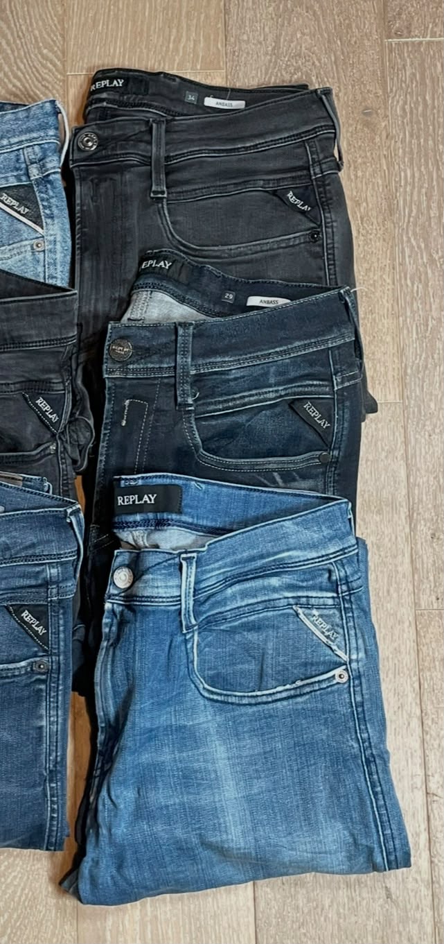 6x Replay Anbass Jeans  Size Range W29 - W31