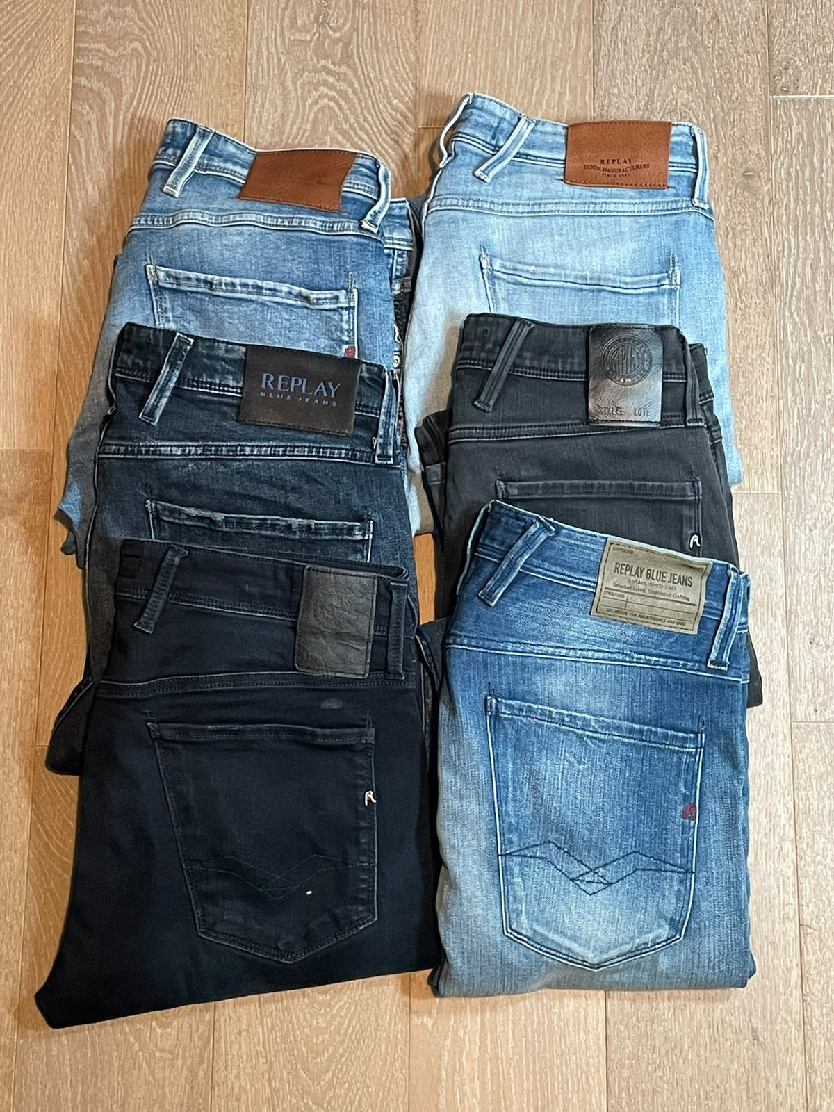 6x Replay Anbass Jeans  Size Range W29 - W31