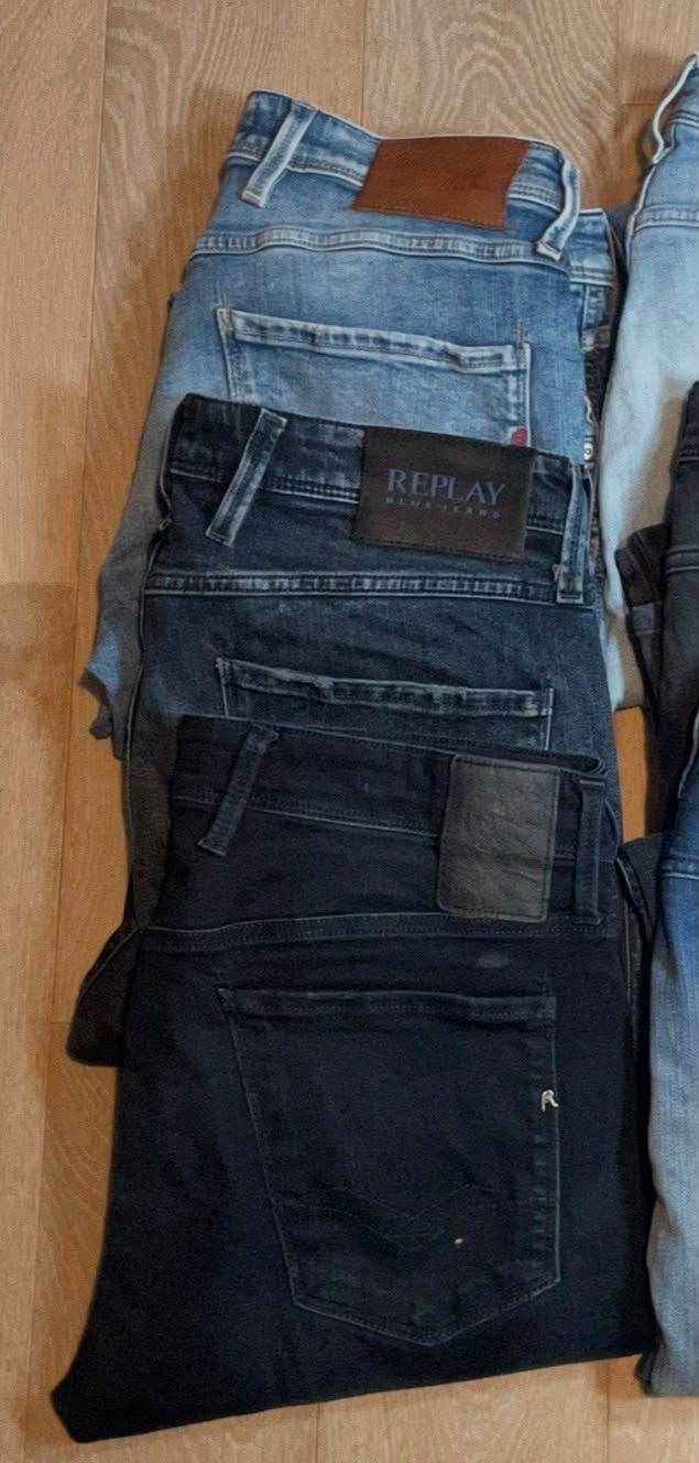 6x Replay Anbass Jeans  Size Range W29 - W31